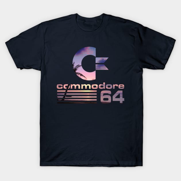 Commodore 64 Vaporwave logo T-Shirt by gregG97